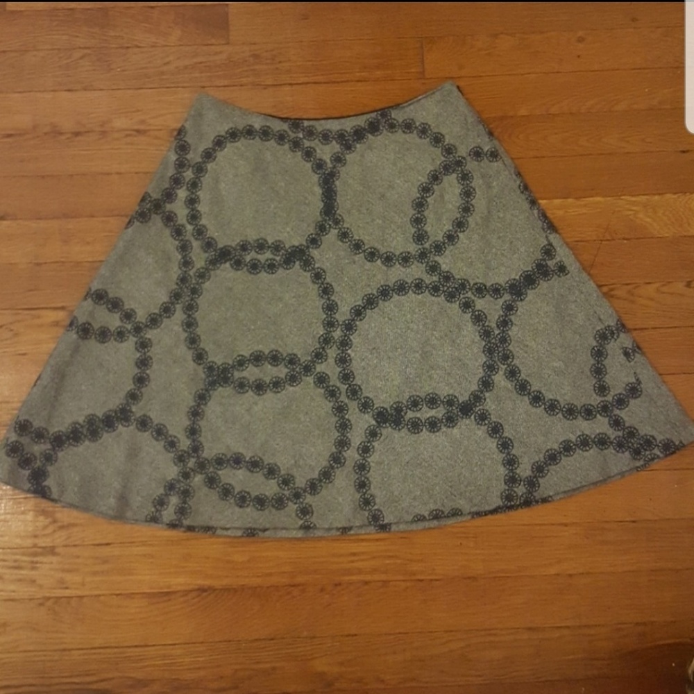 🍍Boden Tweed pinwheel A-line skirt
